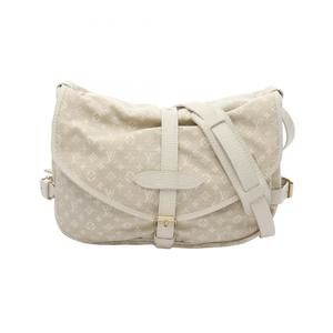 Louis Vuitton Saumur Shoulder Bag in Monogram Mini Lan Canvas and Leather, Iv...